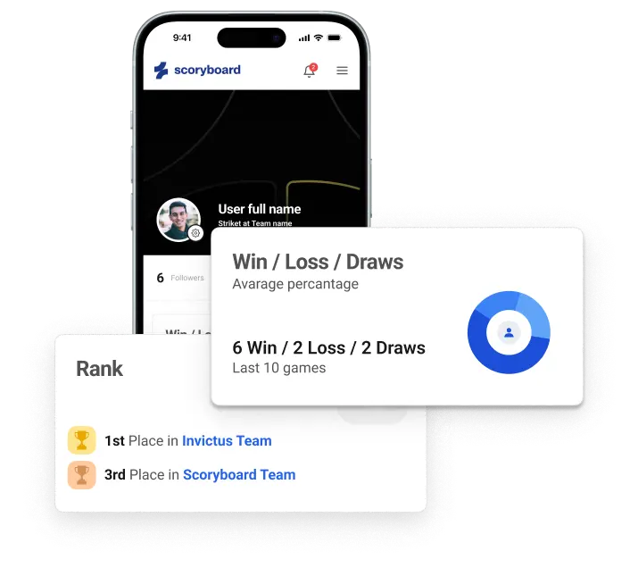 Football profile interface