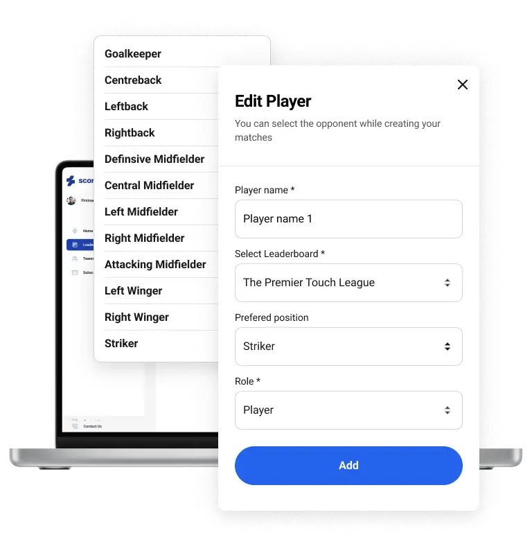 Role and position management interface